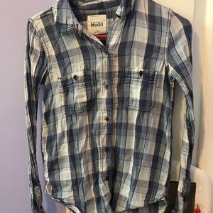 Purple plaid flannel